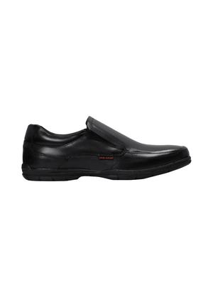 red chief black leather formal slip ons - 14698269 - Standard Image - 2