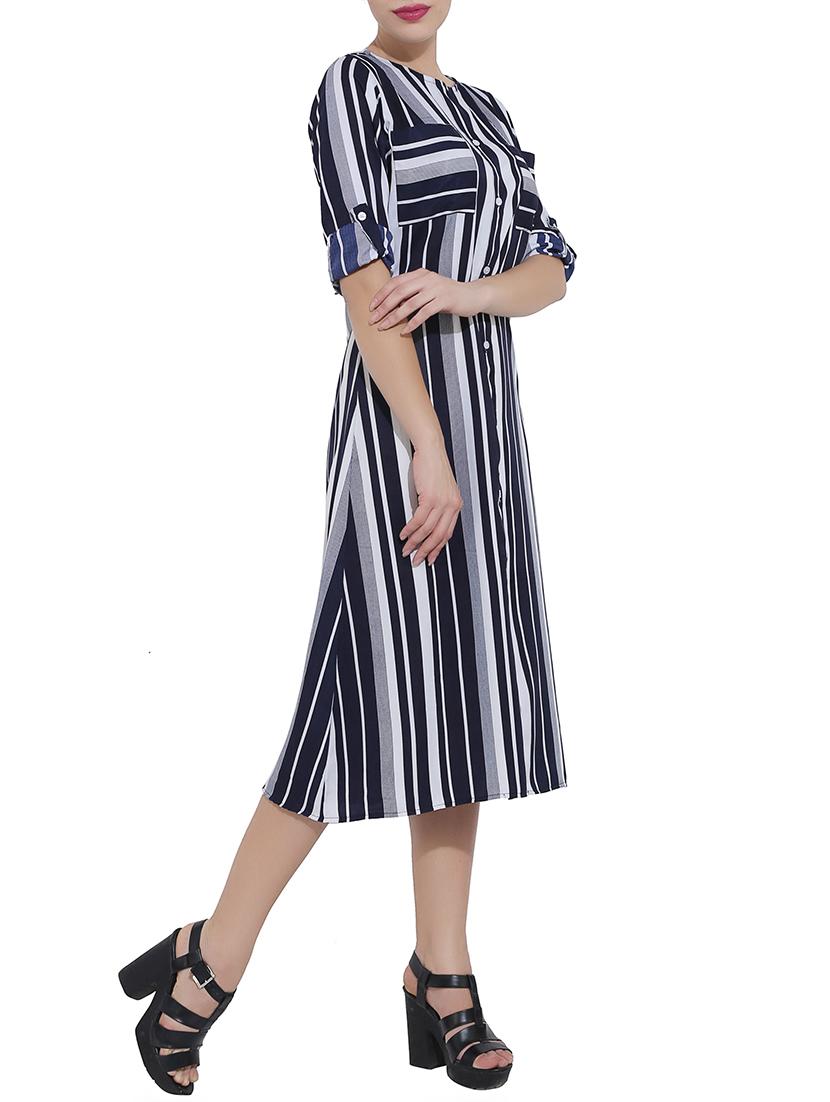 roll up sleeve shirt dress - 14704168 - Zoom Image - 2