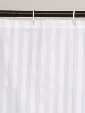 Thick striped prism water repellent plain shower curtain - 14711393 - Standard Image - 2