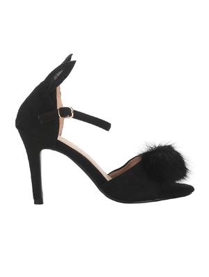 black suede ankle strap sandals - 14714910 - Standard Image - 2