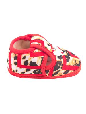 red fabric bootie - 14716437 - Standard Image - 2