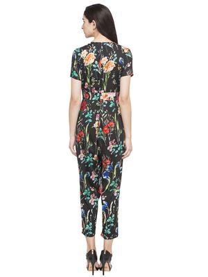 green printed full leg jumpsuit - 14719797 - Standard Image - 5