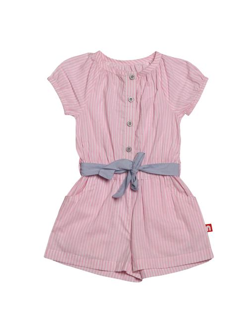 pink cotton playsuit - 14720743 - Standard Image - 1