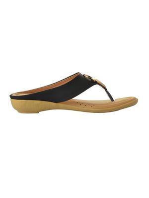 black pu slippers - 14734897 - Standard Image - 2