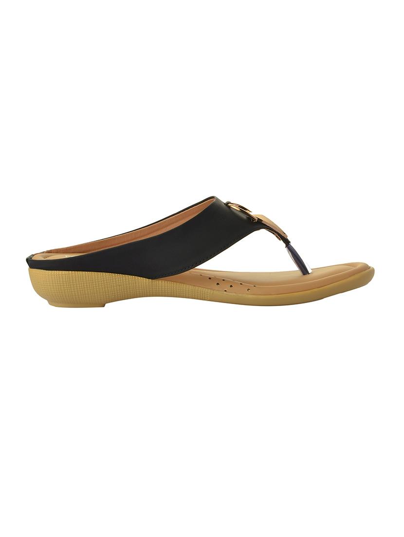 black pu slippers - 14734897 - Zoom Image - 2