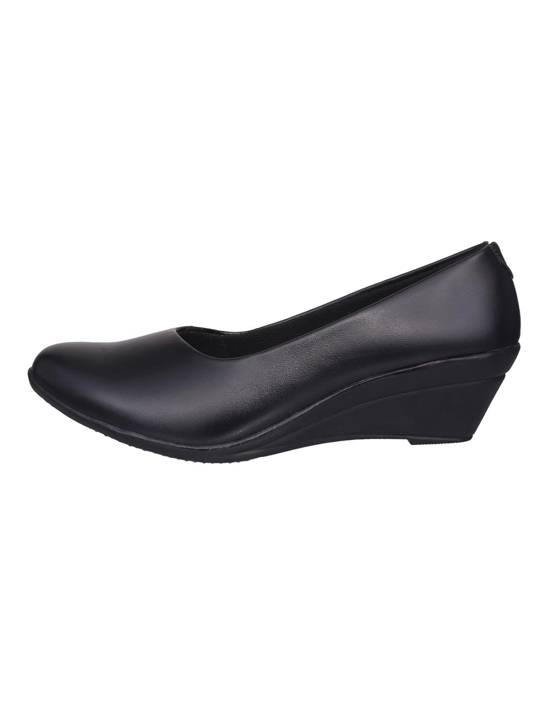 black faux leather slip on formal shoes - 14735534 - Zoom Image - 2