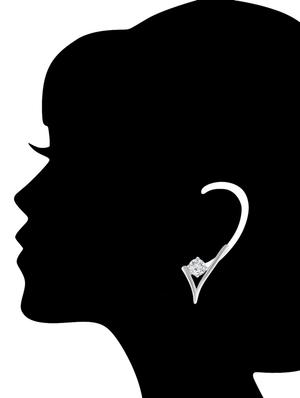 silver metal studs earrings - 14742525 - Standard Image - 2