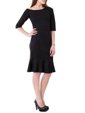 boat neckline pephem dress - 14743141 - Standard Image - 2