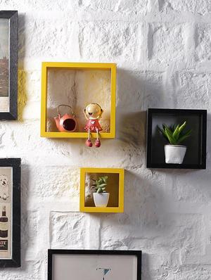 nesting square wall shelf set of 3 shelves - 14746190 - Standard Image - 2