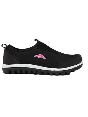 black mesh slip on sports shoes - 14746738 - Standard Image - 2