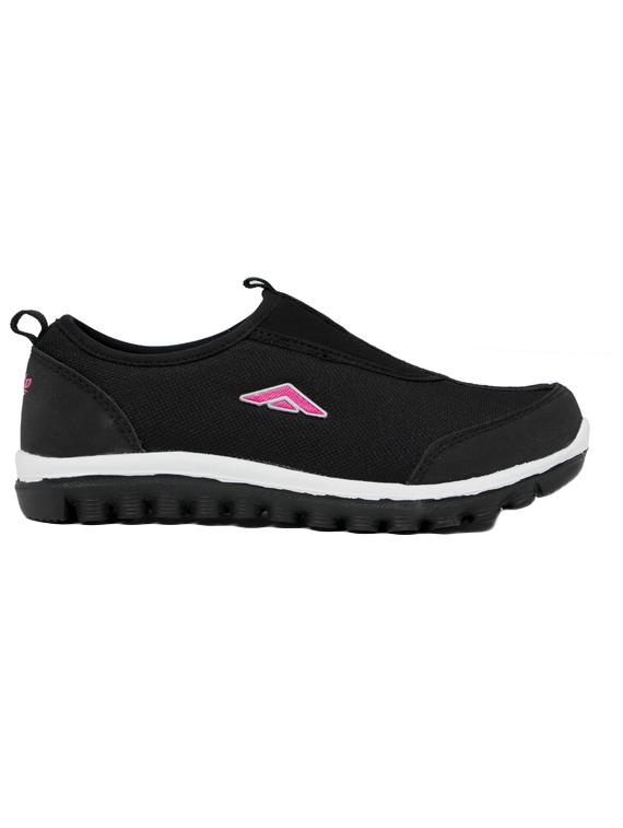 black mesh slip on sports shoes - 14746738 - Zoom Image - 2