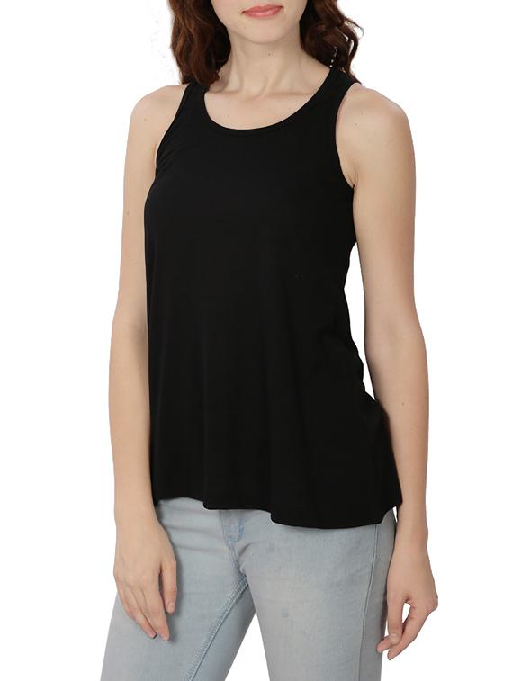 black cotton top - 14750733 - Zoom Image - 2