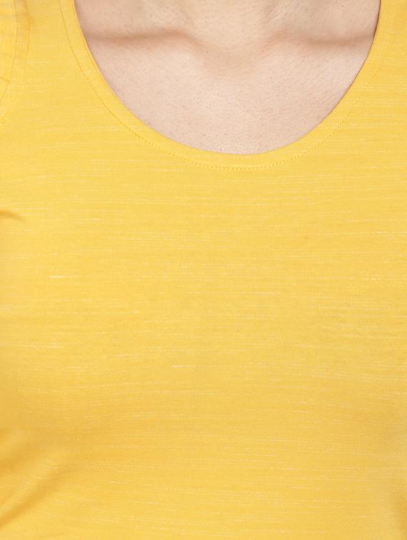 yellow cold shoulder dress - 14750866 - Zoom Image - 5