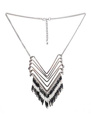 black metal short necklace - 14751137 - Standard Image - 2