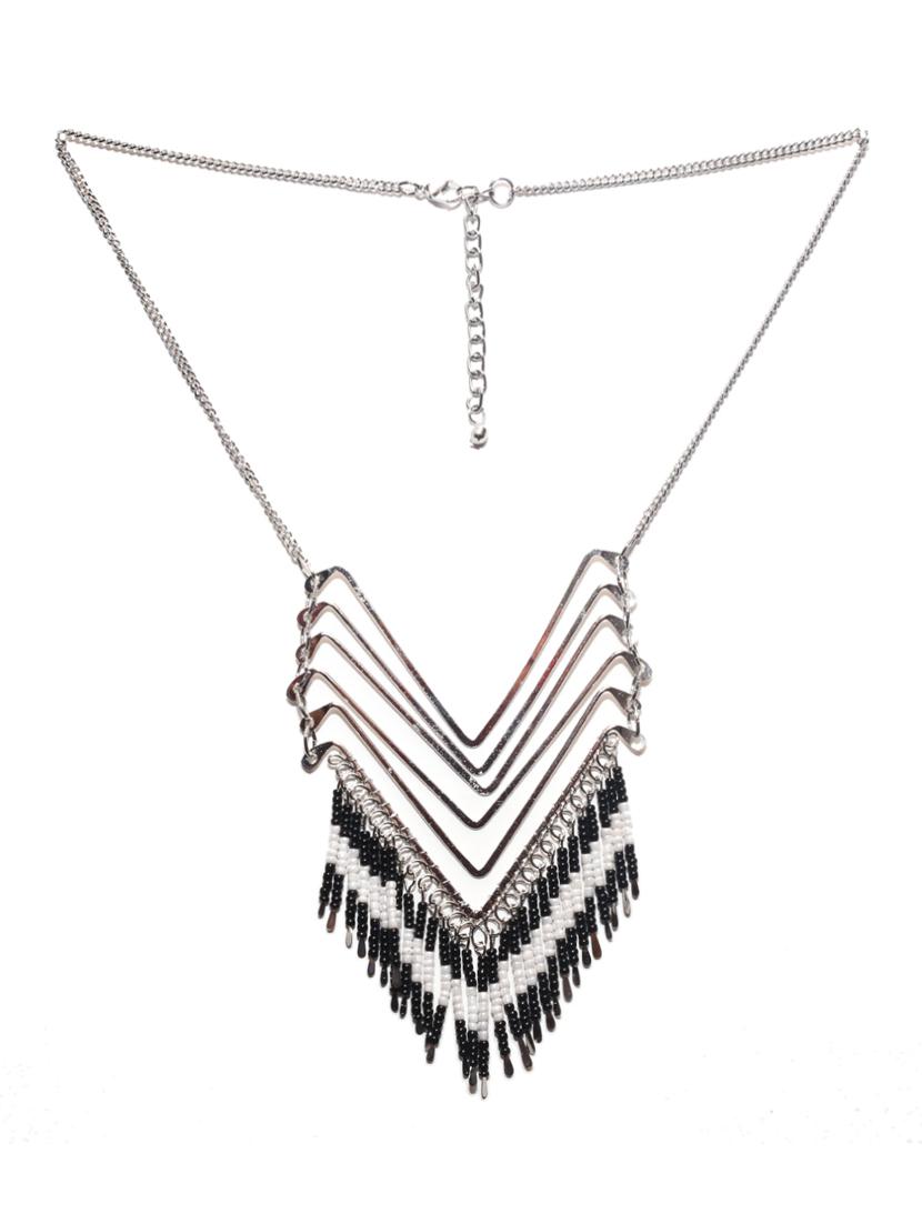 black metal short necklace - 14751137 - Zoom Image - 2