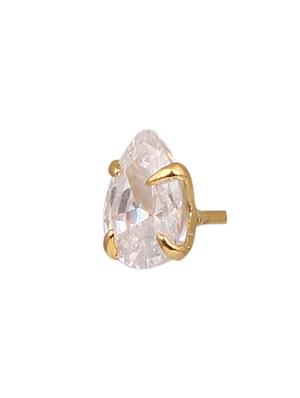 white metal studs earrings - 14755176 - Standard Image - 2