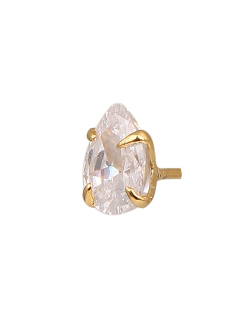 white metal studs earrings - 14755176 - Zoom Image - 2