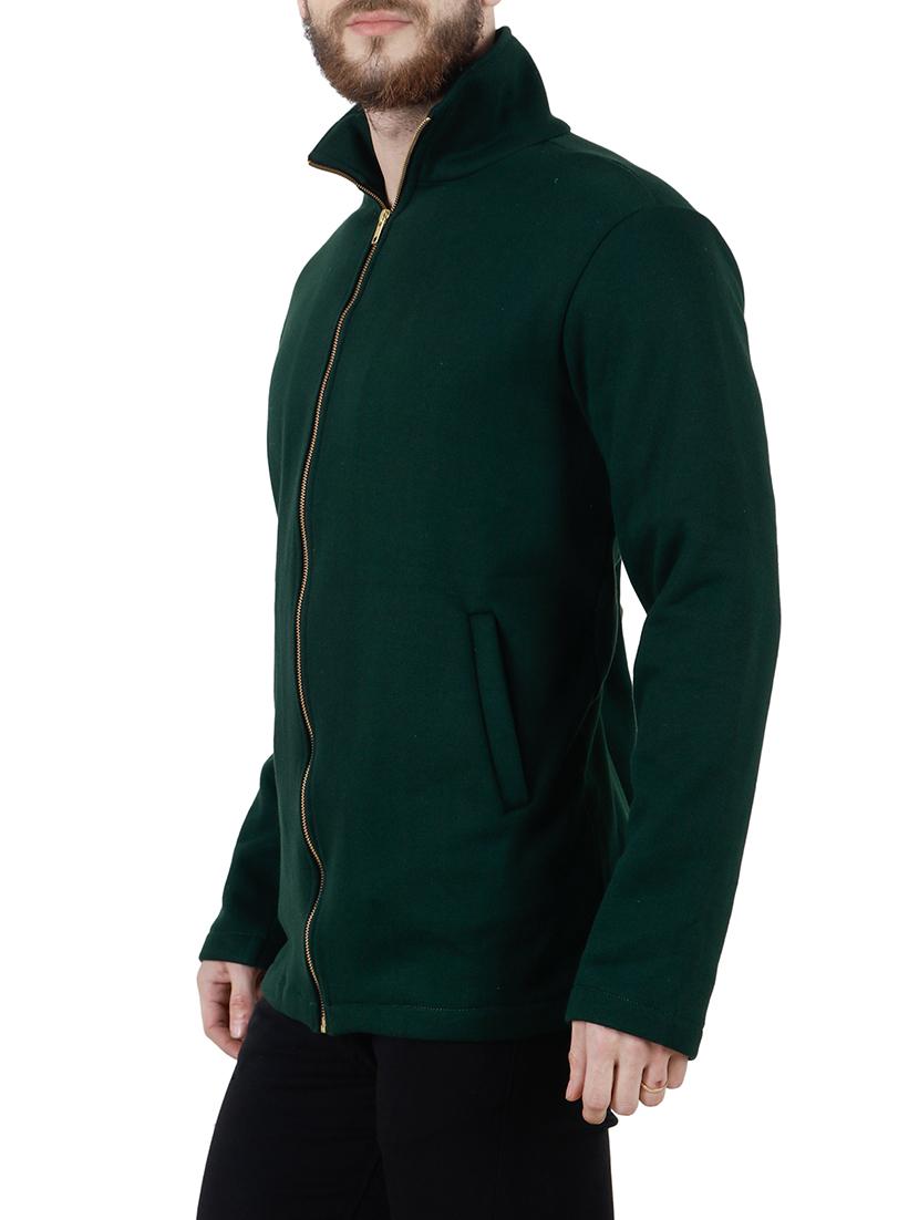 green fleece casual jacket - 14756837 - Zoom Image - 2
