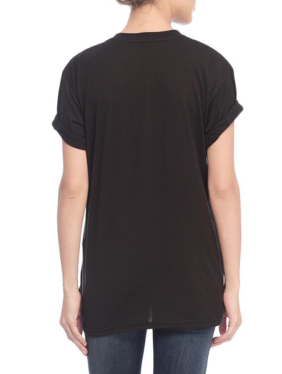 black cotton regular tee - 14759277 - Zoom Image - 2