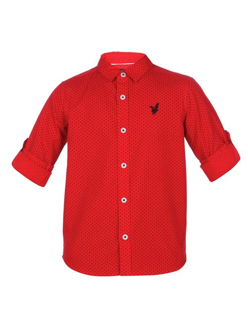 red cotton shirt - 14766599 - Standard Image - 1