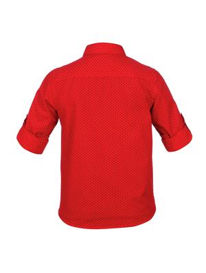 red cotton shirt - 14766599 - Standard Image - 2
