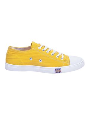 yellow Canvas lace up sneaker - 14769419 - Standard Image - 2