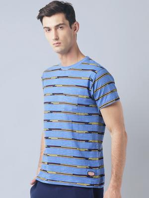 blue cotton pocket t-shirt - 14770012 - Standard Image - 2