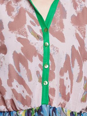 green fit & flare dress - 14770953 - Standard Image - 5