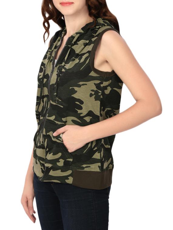 multi colored cotton military jacket - 14772634 - Zoom Image - 2