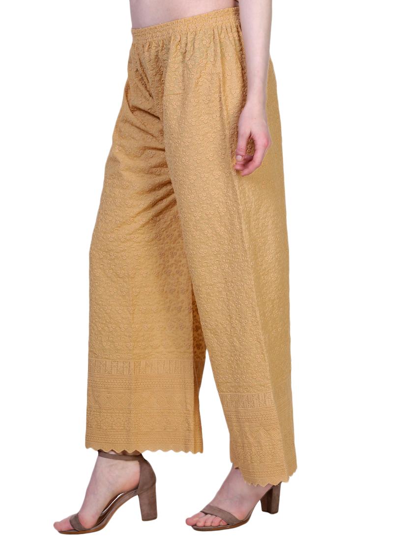 beige cotton palazzo - 14773627 - Zoom Image - 2