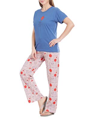 blue nightwear pyjama set - 14776628 - Standard Image - 2