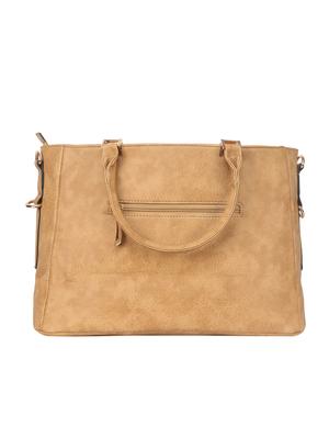 beige leatherette regular handbag - 14777206 - Standard Image - 2