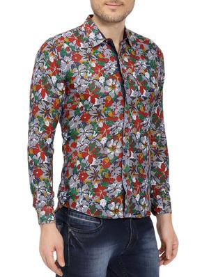 multi colored cotton casual shirt - 14777732 - Standard Image - 2