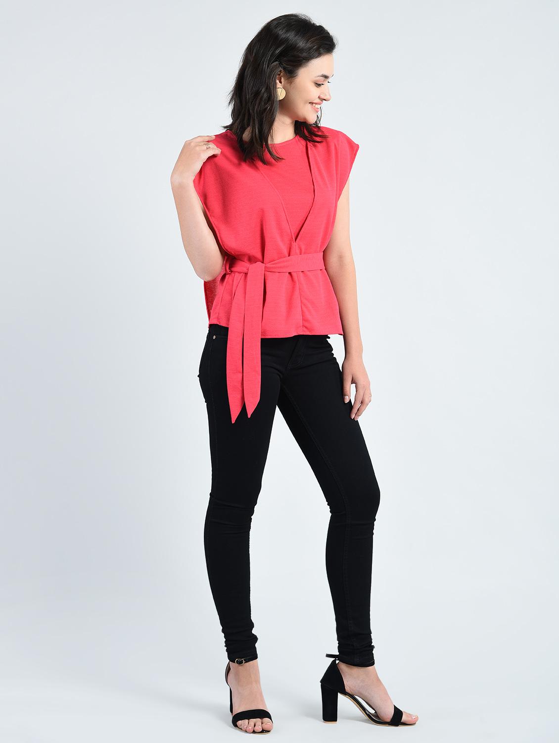 side tie-up layered top - 14778889 - Zoom Image - 5