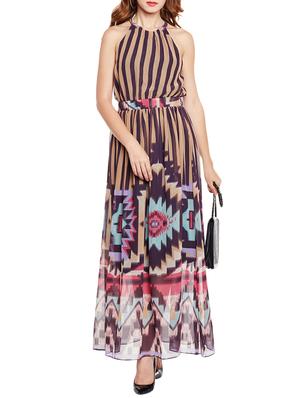 multi colored printed maxi dress - 14779869 - Standard Image - 2