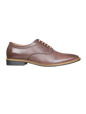 brown Leather lace-up oxford - 14783868 - Standard Image - 2