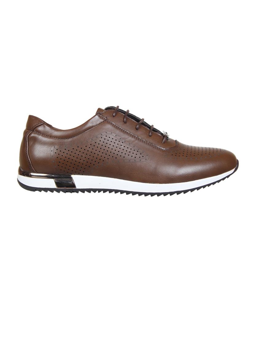 brown leather sport shoes - 14783891 - Zoom Image - 2