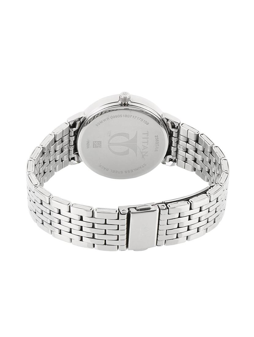 Titan Silver Dial Watch For Women - 2569SM03 - 14784917 - Zoom Image - 2