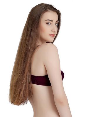 maroon poly spandex bra - 14786095 - Standard Image - 2
