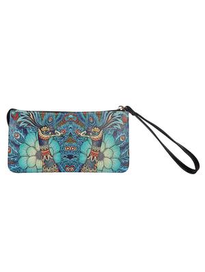 blue leatherette regular clutch - 14790199 - Standard Image - 2