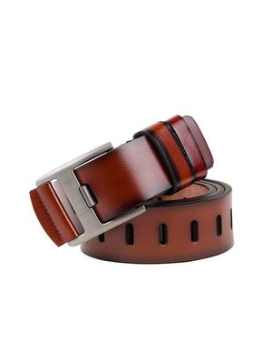brown leather belt - 14790341 - Standard Image - 2
