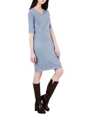 light blue jersey sheath dress - 14790594 - Standard Image - 2