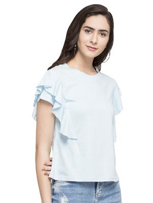 light blue solid top - 14791825 - Standard Image - 2