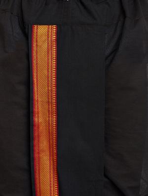 black cotton dhoti - 14794004 - Standard Image - 5
