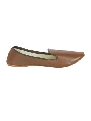 brown slip on jutis - 14799608 - Standard Image - 2