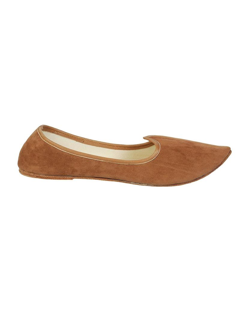 brown slip on jutis - 14799621 - Zoom Image - 2