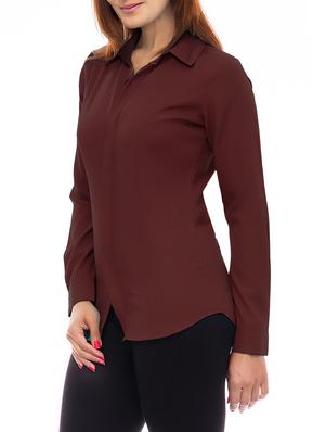 concealed placket solid shirt - 14800720 - Standard Image - 2
