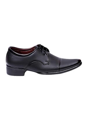 black leatherette formal derby - 14804822 - Standard Image - 2