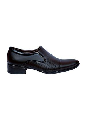 black leatherette formal slip on - 14804824 - Standard Image - 2