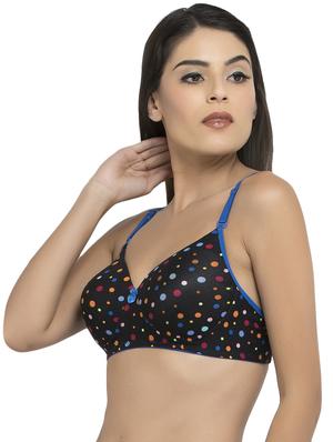 black printed t-shirt bra - 14807652 - Standard Image - 2